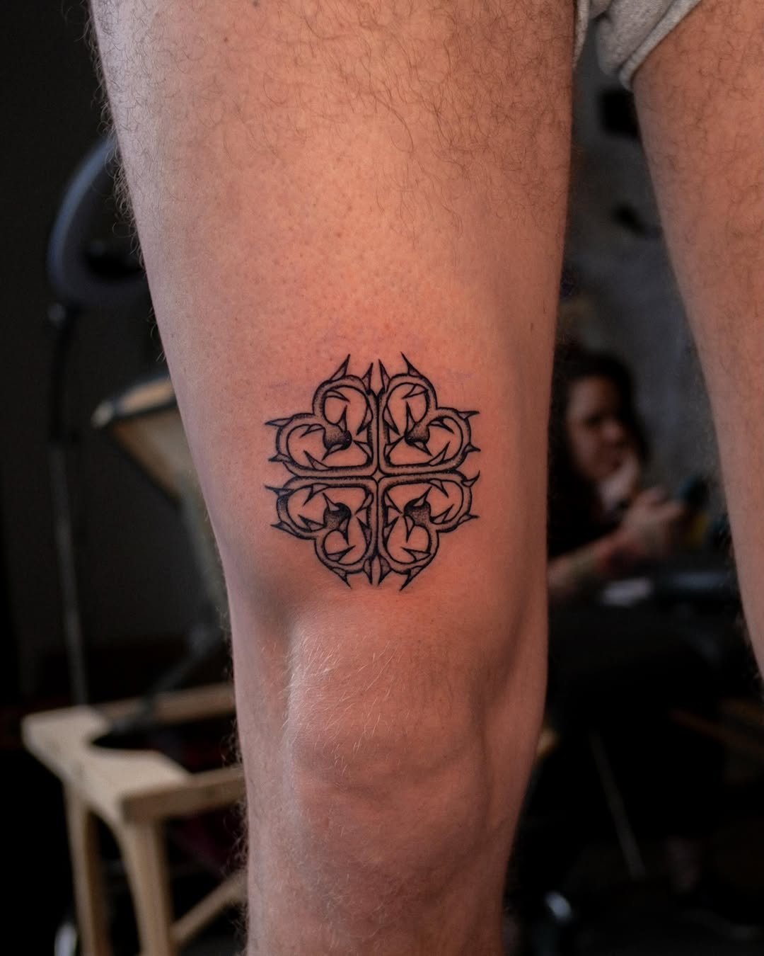 Tattoo by @julinestattoo — geometric, blackwork