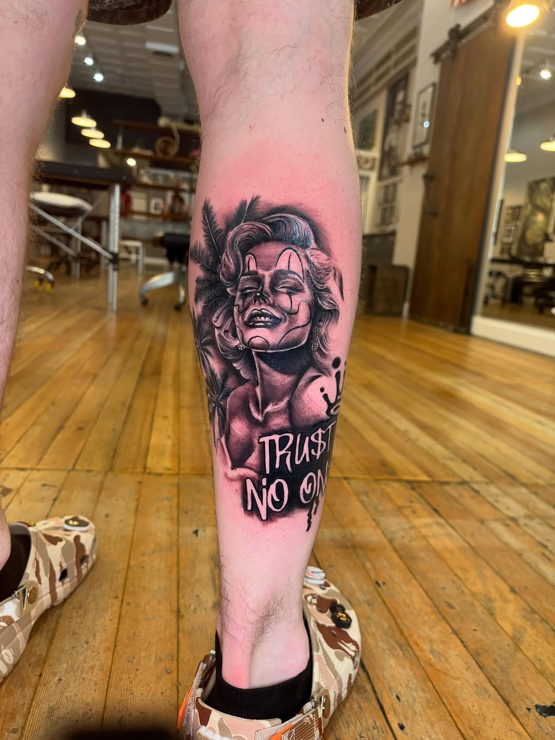 Tattoo by @aubri_aunna_ink — black_and_grey