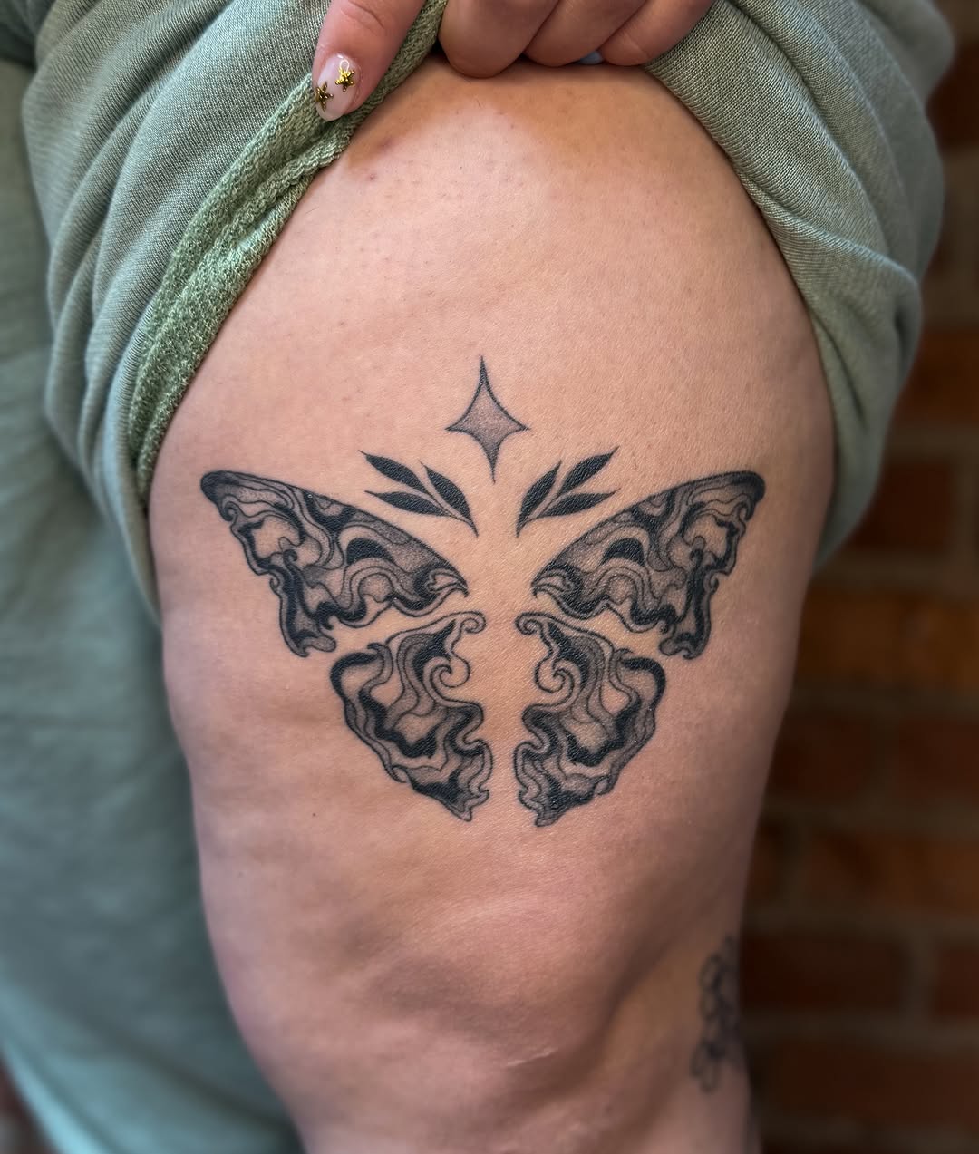 Tattoo by @jessbloomtattoo — black_and_grey