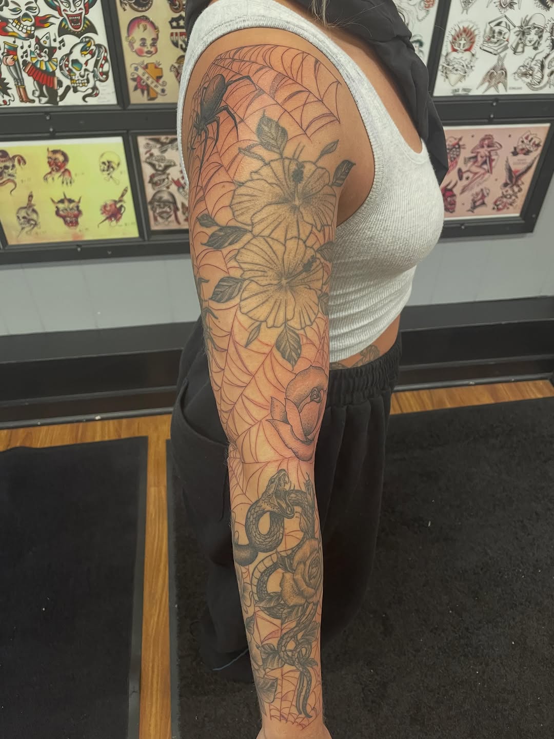 Tattoo by @andreyu187 — illustrative, black_and_grey