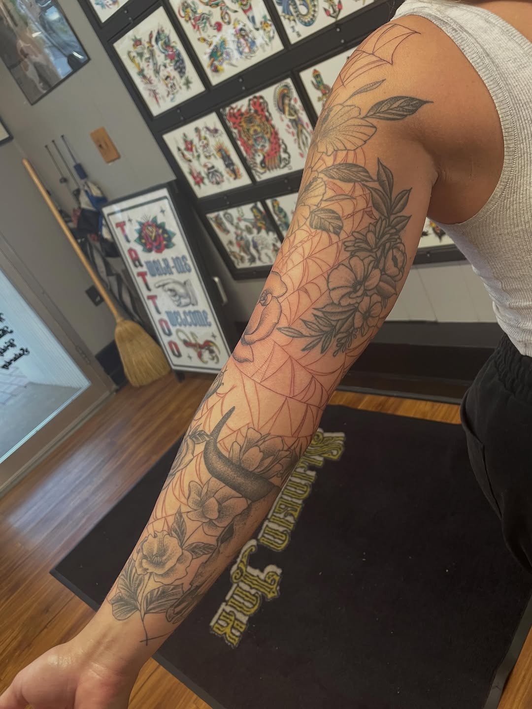 Tattoo by @andreyu187 — black_and_grey