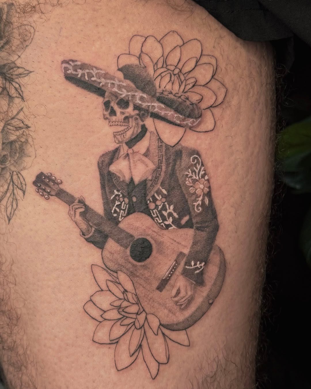 Tattoo by @ernieinks — black_and_grey, realism