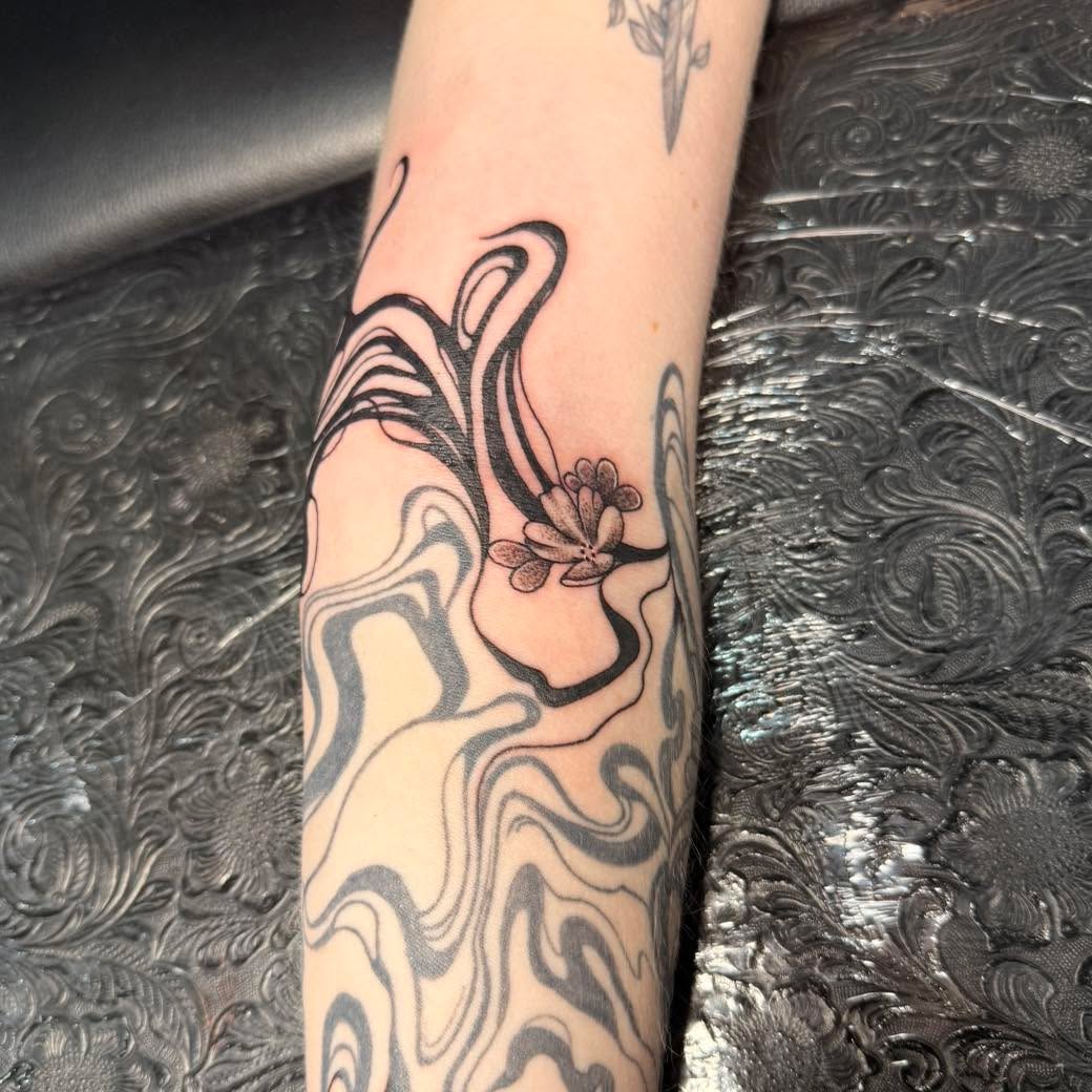 Tattoo by @artby_destiny_ — illustrative, black_and_grey