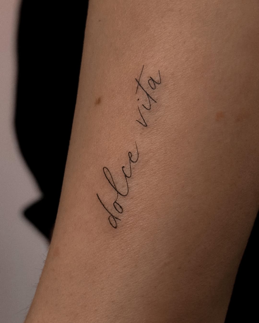 Tattoo by @alina.tattoo.ink — lettering_script, fine_line