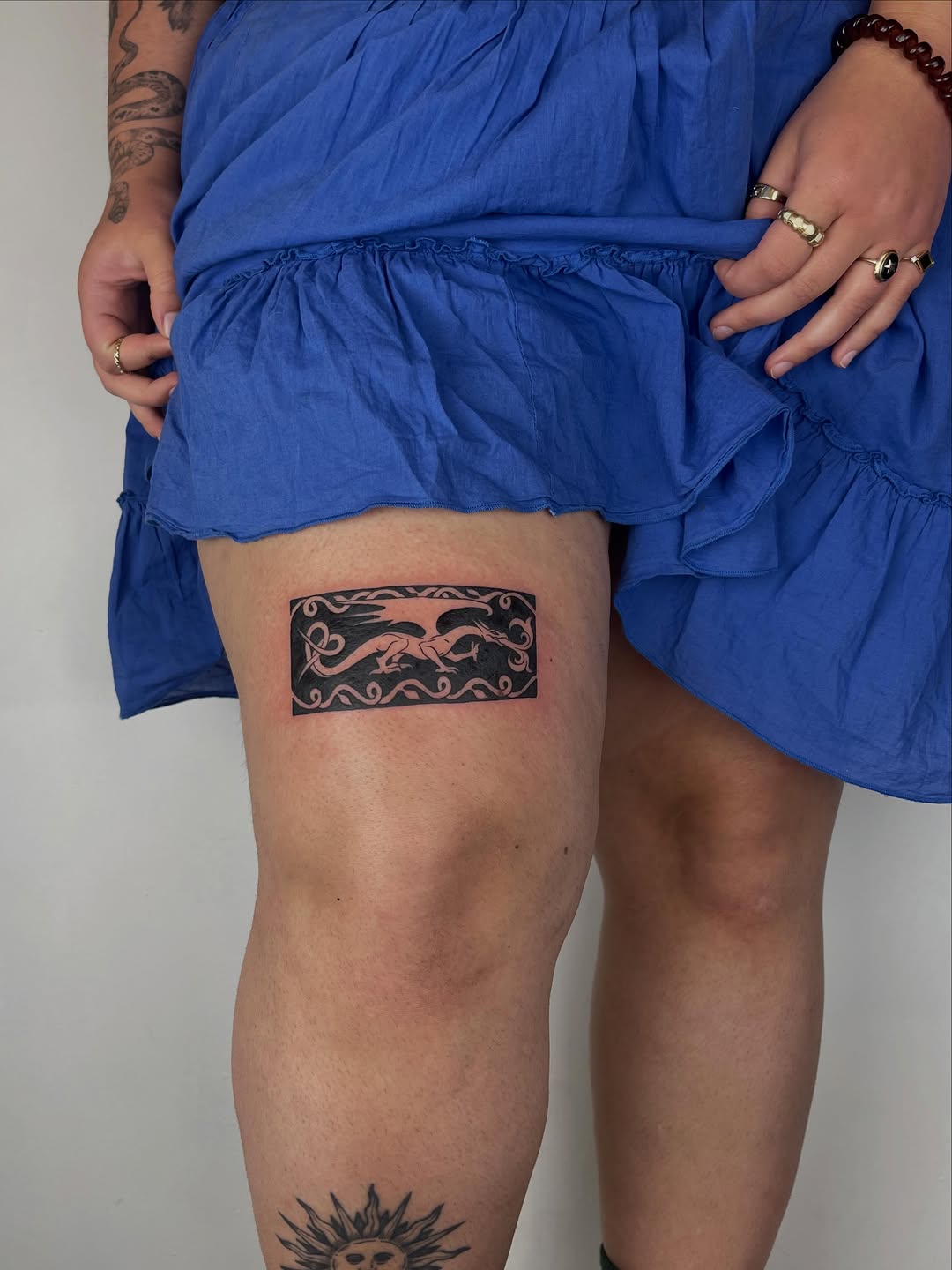Tattoo by @ink_wench — blackwork, geometric
