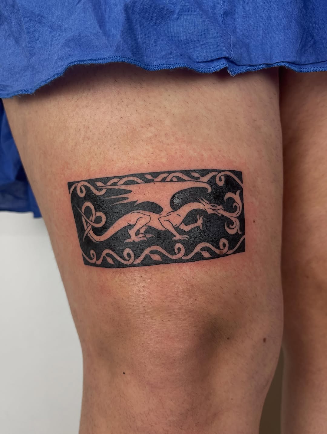 Tattoo by @ink_wench — blackwork, tribal