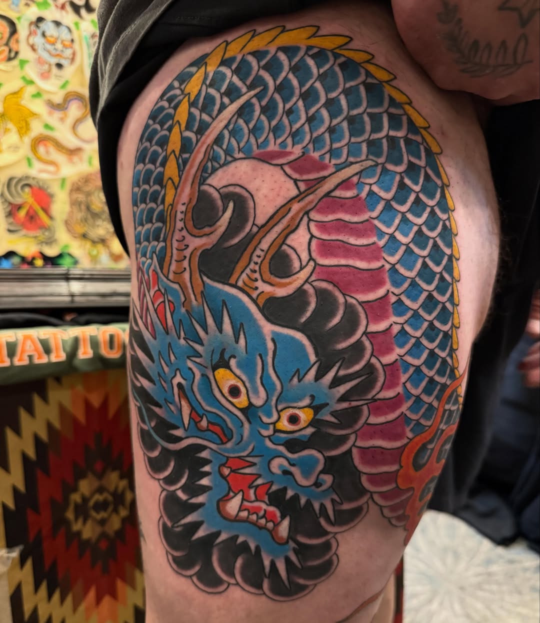 Tattoo by @noah_moretz — japanese_irezumi, american_traditional