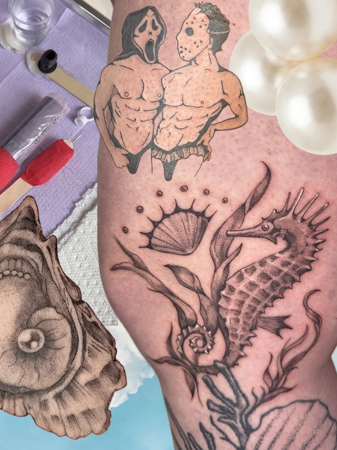 Tattoo by @sadiespadess — black_and_grey