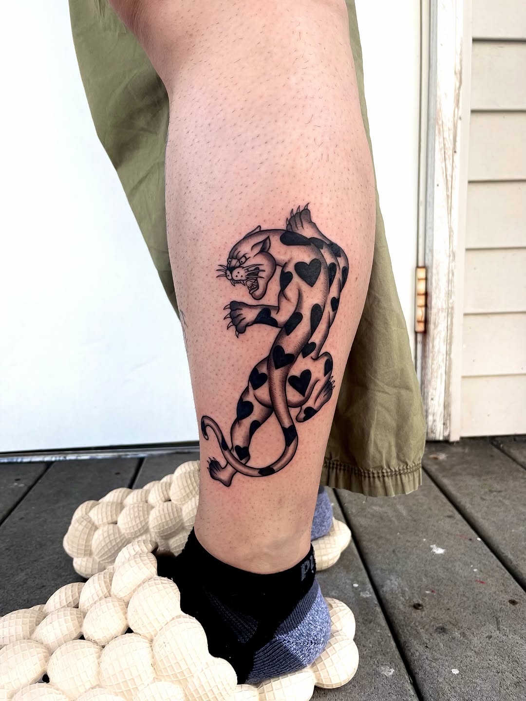 Tattoo by @_gwen.ink — american_traditional, blackwork
