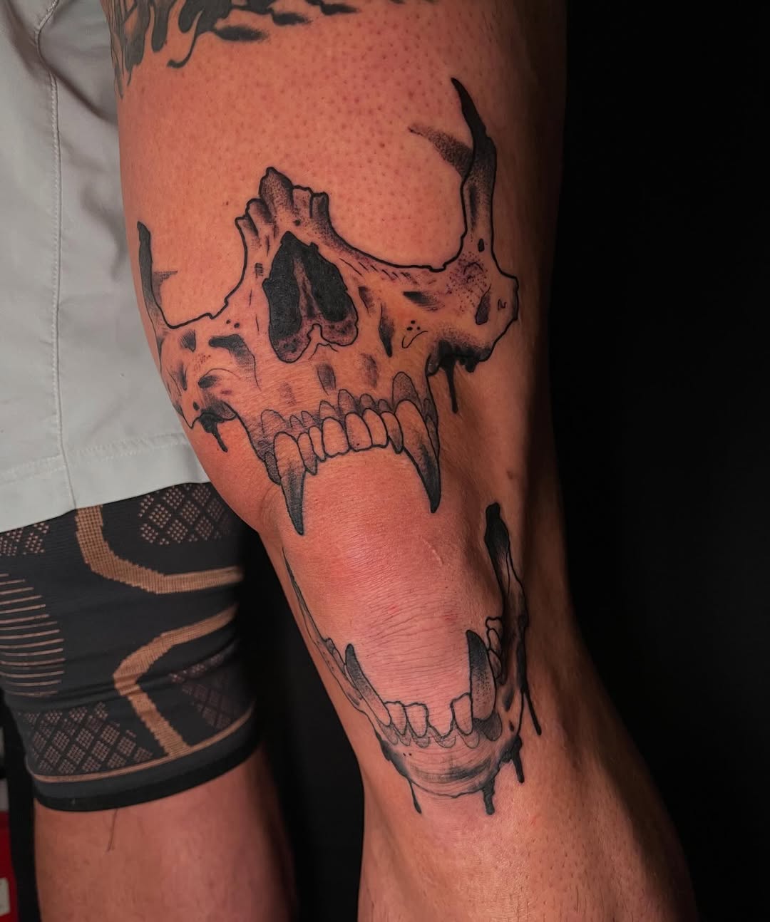 Tattoo by @jussjoshinduh — blackwork