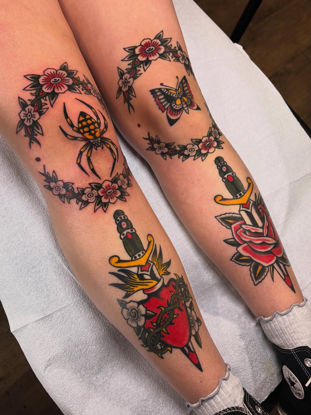 Tattoo by @ryanengels_tattoo — american_traditional, illustrative