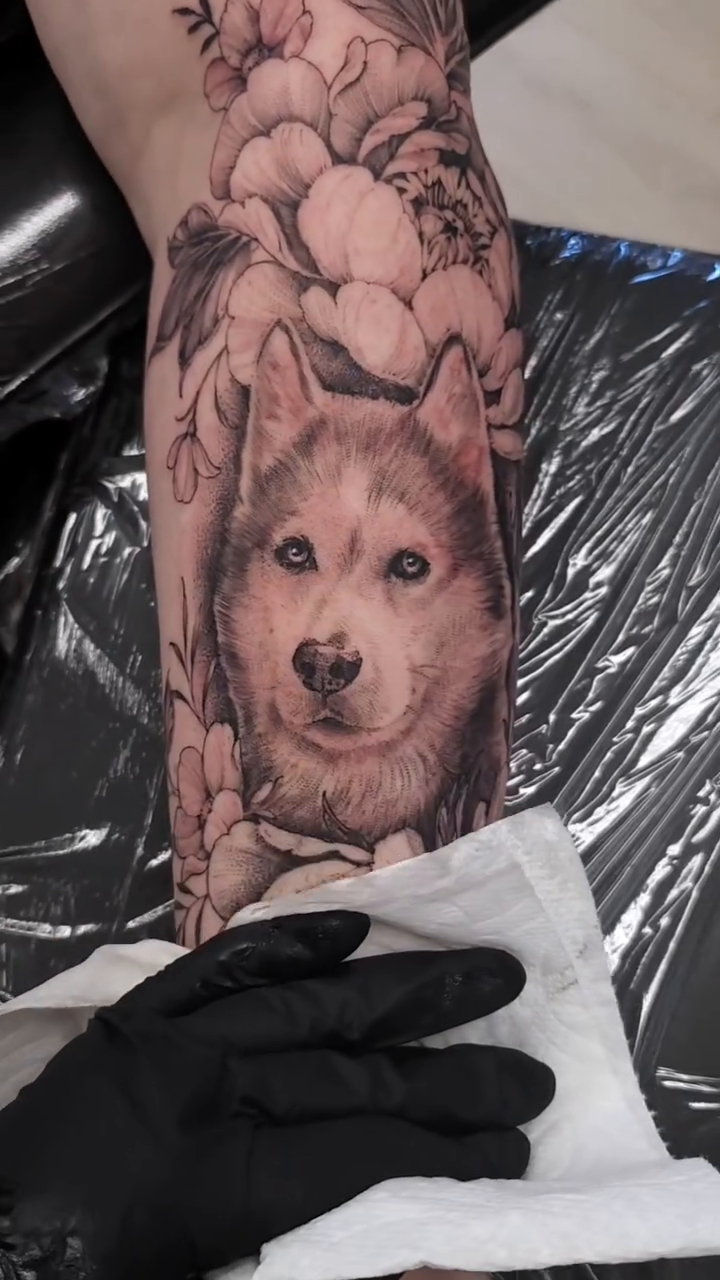 Tattoo by @jordanallredart — realism, black_and_grey