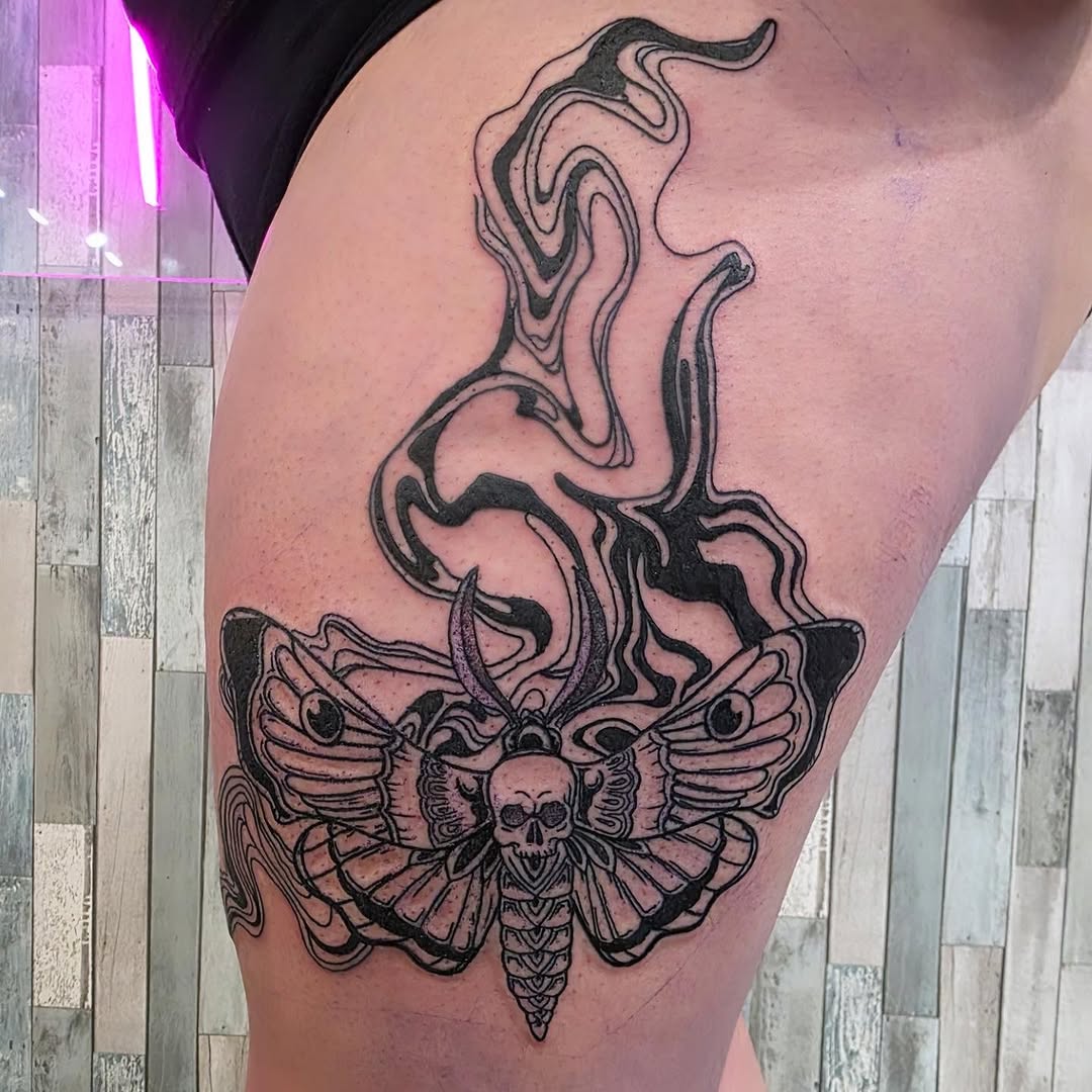 Tattoo by @tattoos_by_brad — blackwork, dark_realism