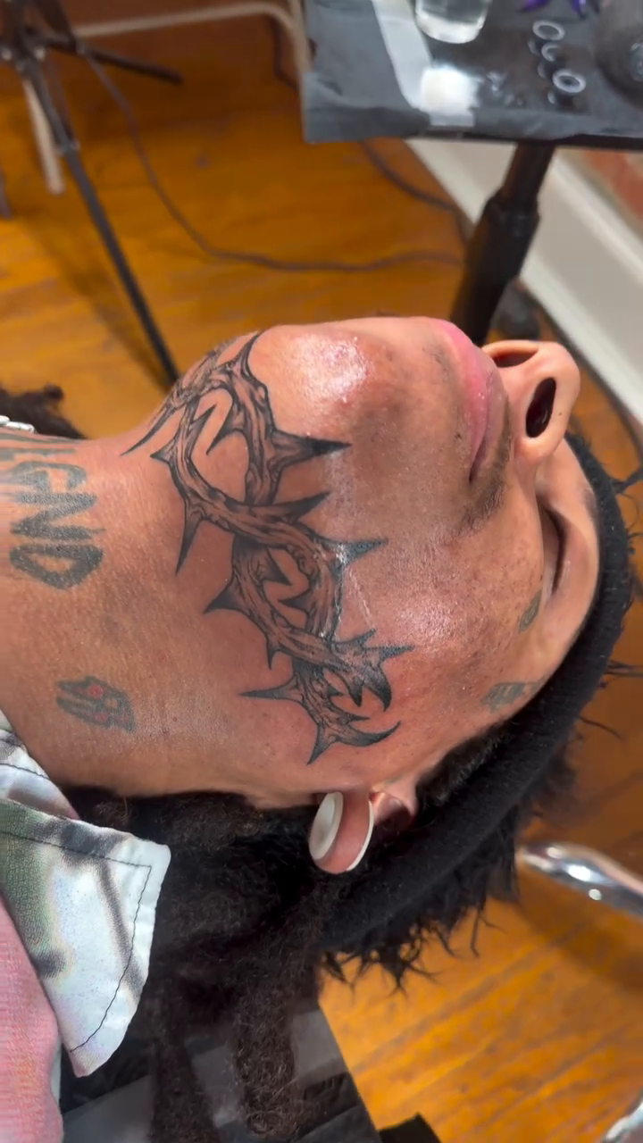 Tattoo by @kumathetattooer — blackwork, geometric