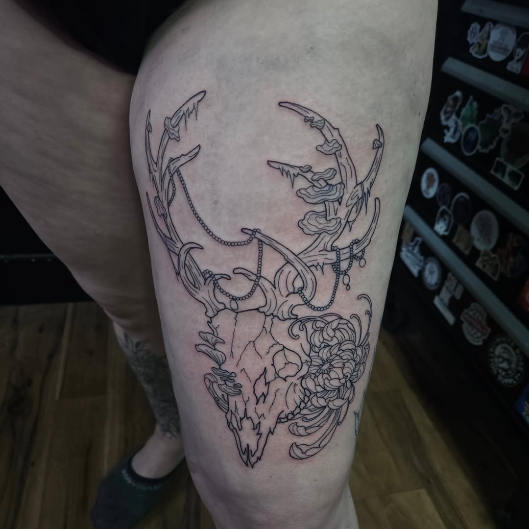 Tattoo by @hbld_danny — blackwork