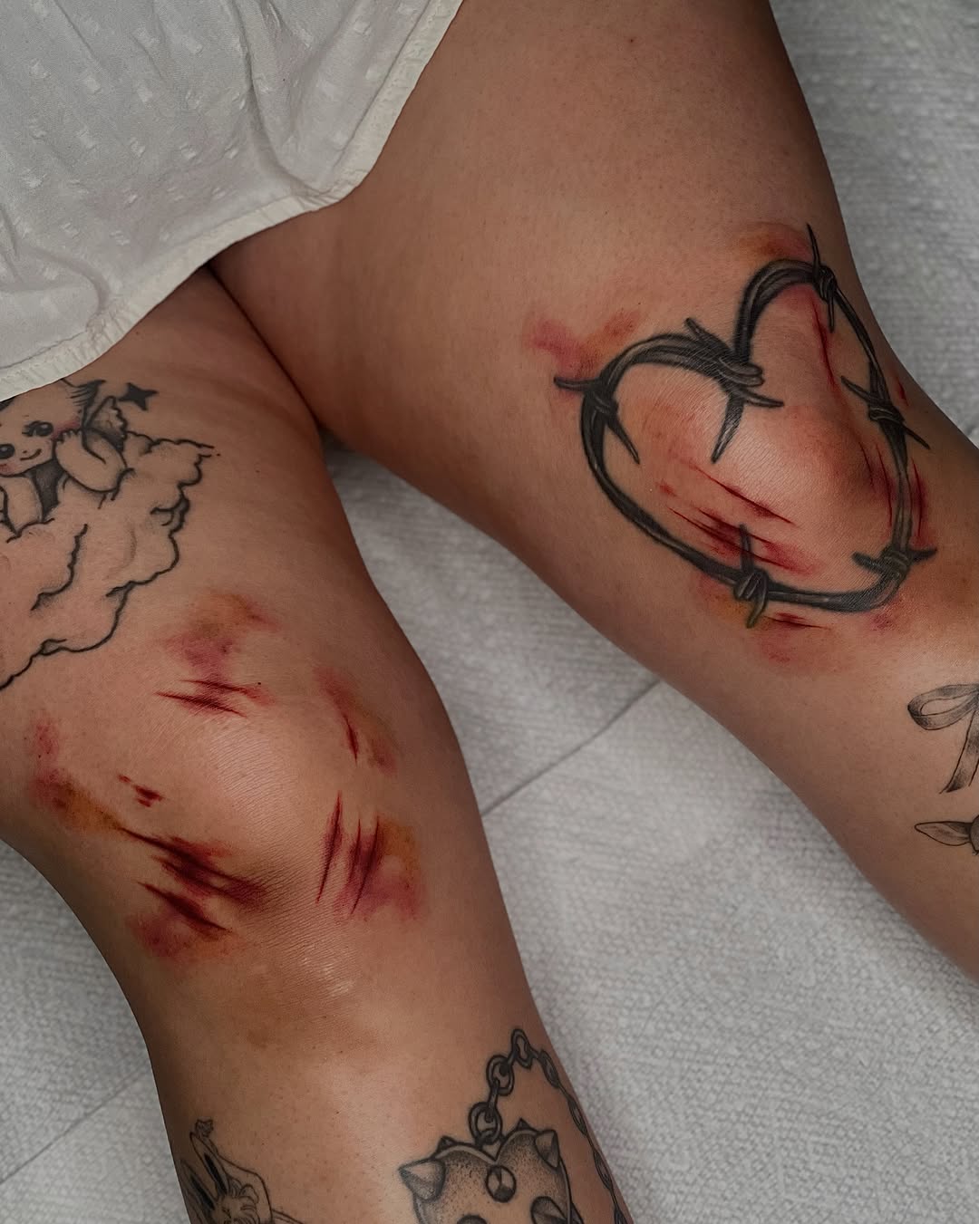 Tattoo by @mousepawz_tattoo β blackwork, trash_polka