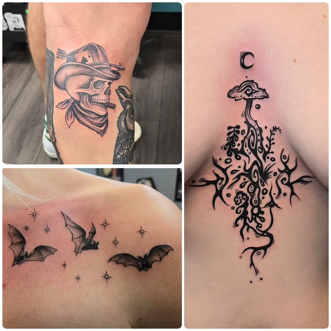 Tattoo by @danielleeink — black_and_grey