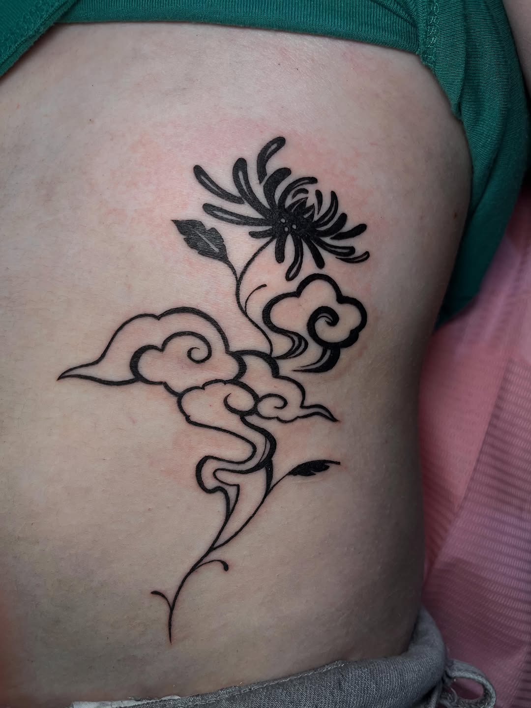 Tattoo by @jellyrat_tatts — blackwork
