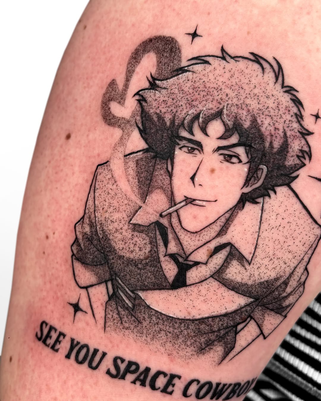 Tattoo by @ryu.inkz โ anime, black_and_grey