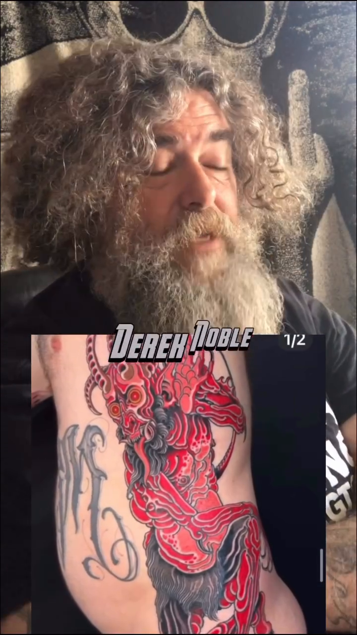 Tattoo by @dereknoble36 — japanese_irezumi, black_and_grey