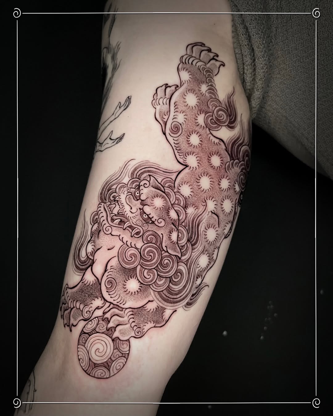 Tattoo by @oditattoos — japanese_irezumi, dotwork