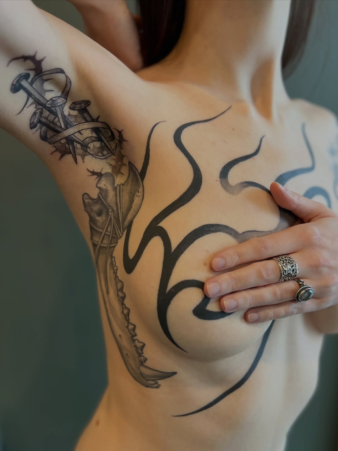 Tattoo by @shawn_hebrank — blackwork, black_and_grey