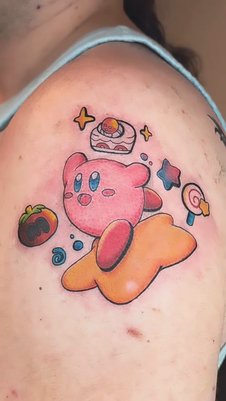 Tattoo by @junibugtat โ neo_traditional, anime