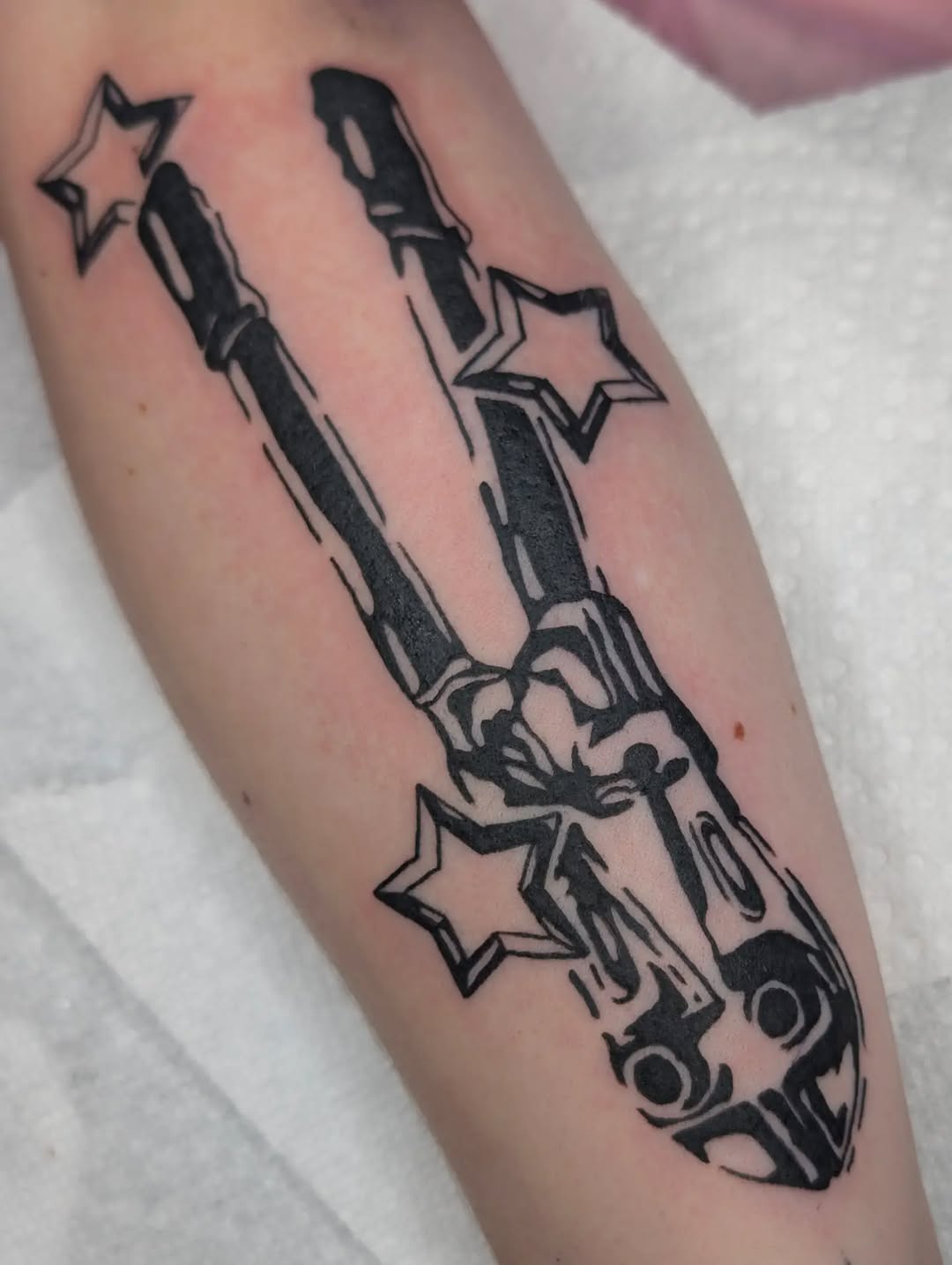 Tattoo by @kronetattoos — blackwork