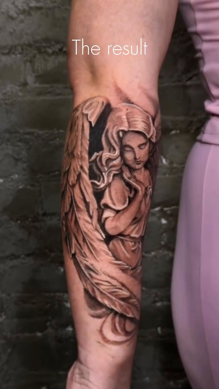 Tattoo by @yuliiitattoo — realism, black_and_grey