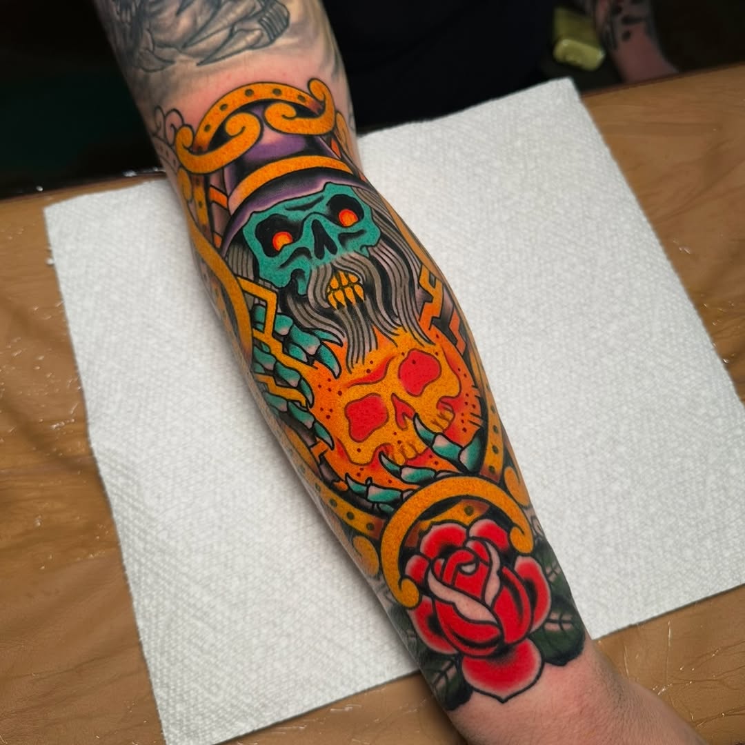 Tattoo by @schyleramestattoo β american_traditional, illustrative