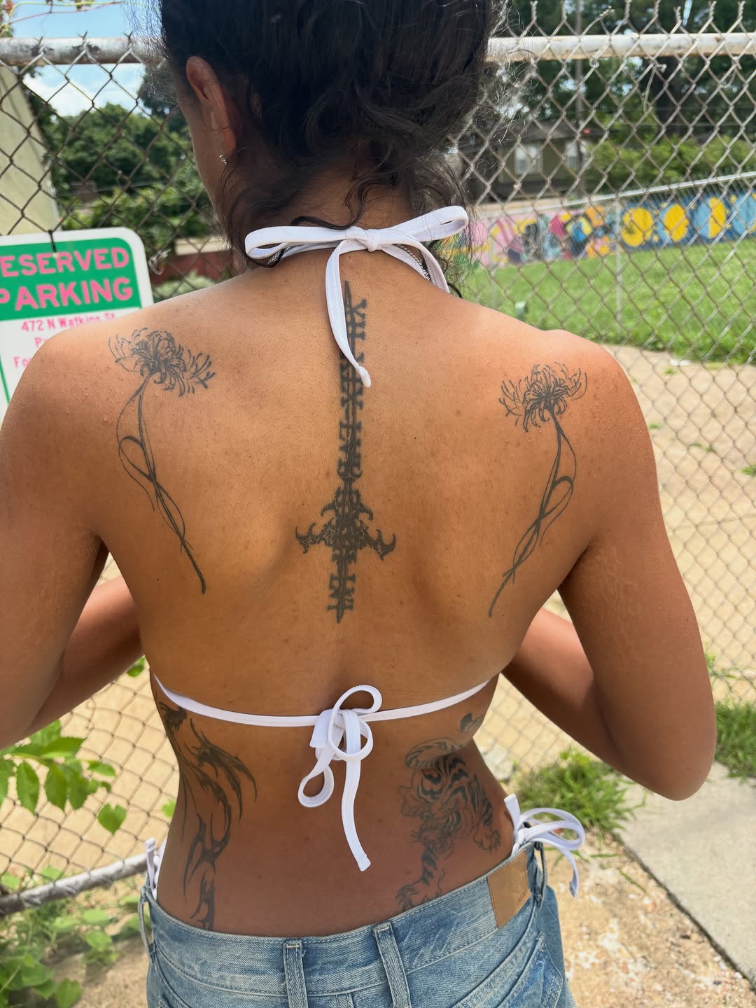 Tattoo by @inknerm — illustrative, blackwork