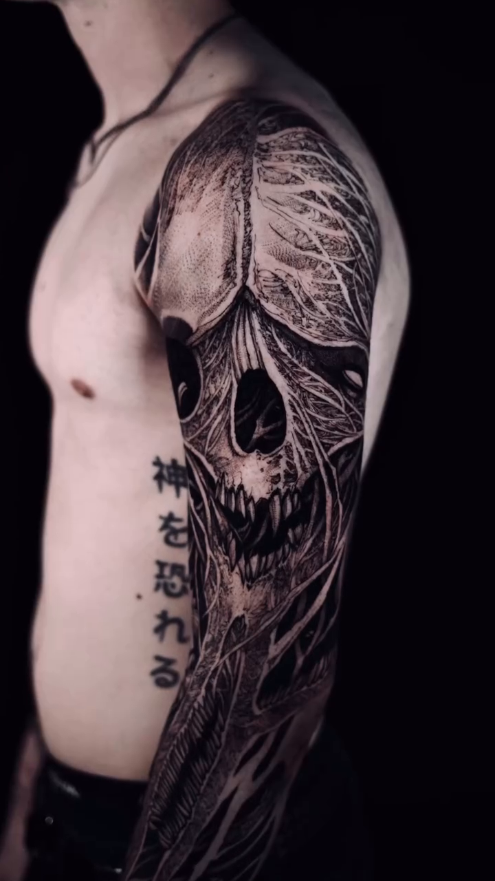 Tattoo by @sflpczk — black_and_grey, realism