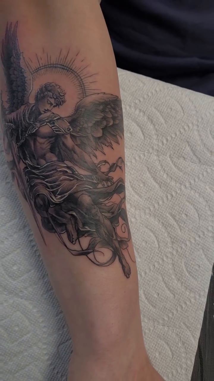 Tattoo by @arvizo_tattoos — realism, black_and_grey