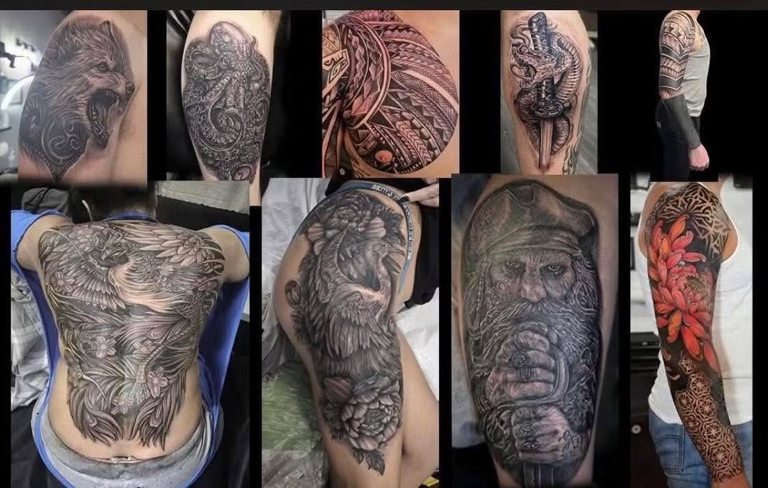 Tattoo by @noochtattoos — realism, black_and_grey