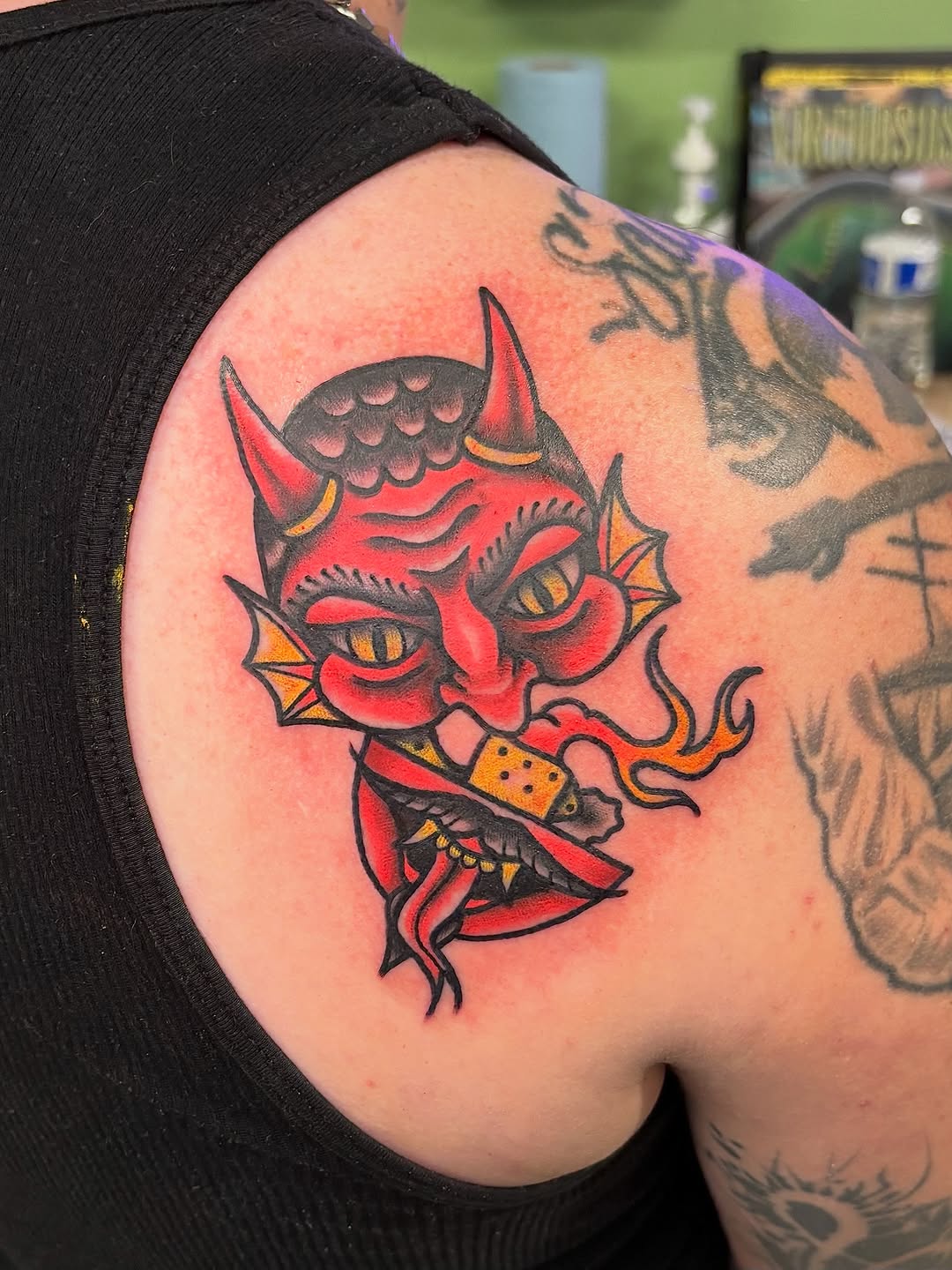 Tattoo by @citykitty.ink β american_traditional