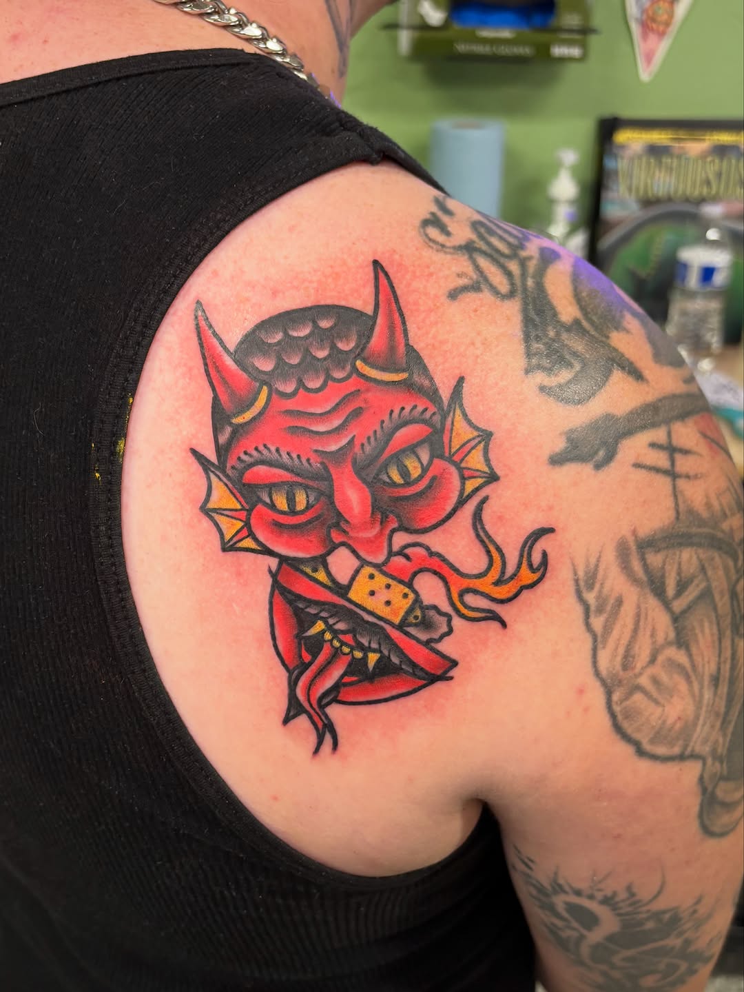Tattoo by @citykitty.ink β american_traditional