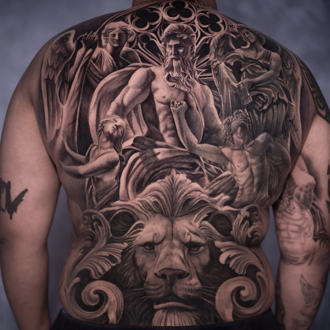 Tattoo by @andrea_fiorenza — realism, black_and_grey