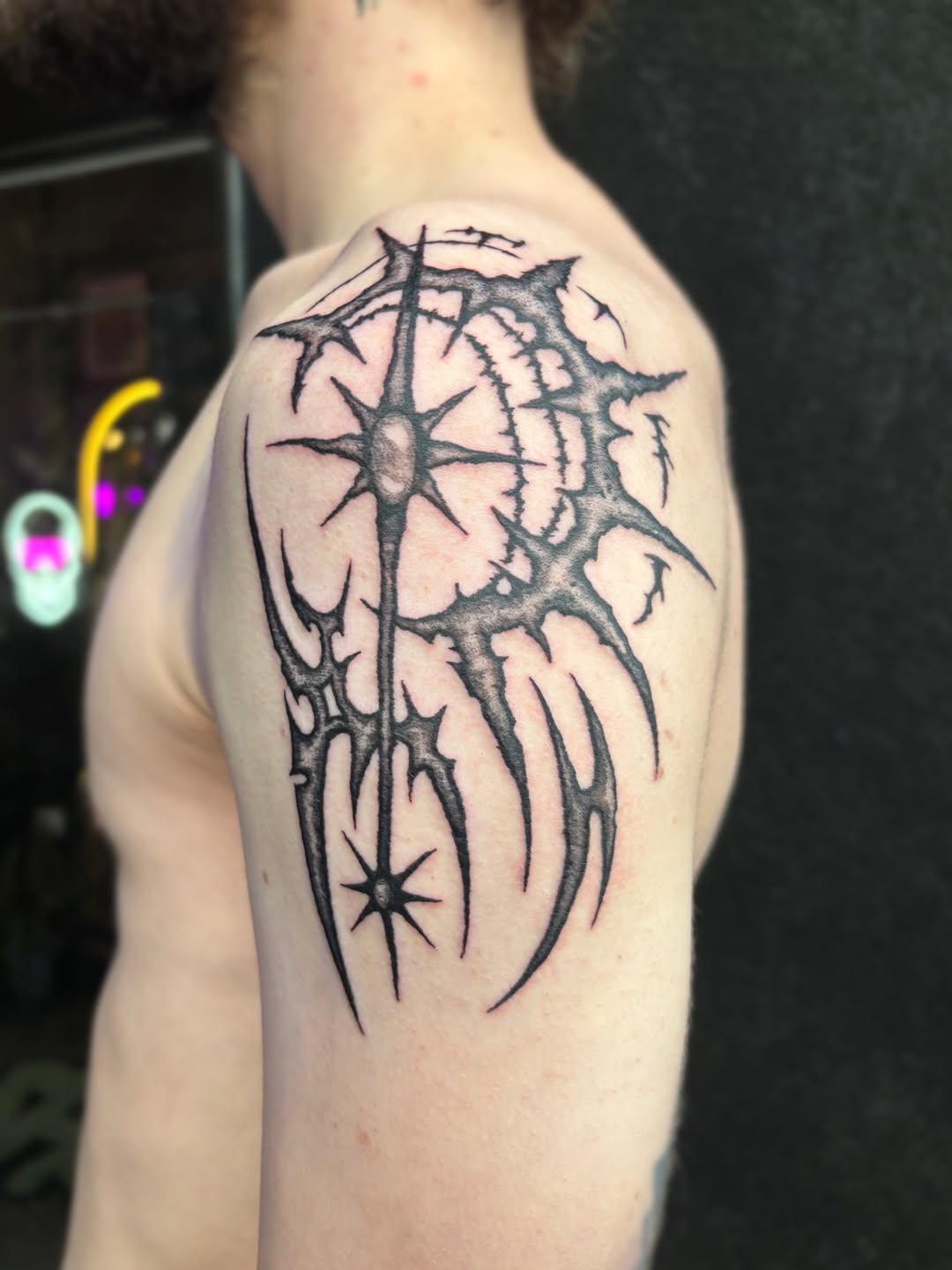 Tattoo by @cooperfckingtats — blackwork