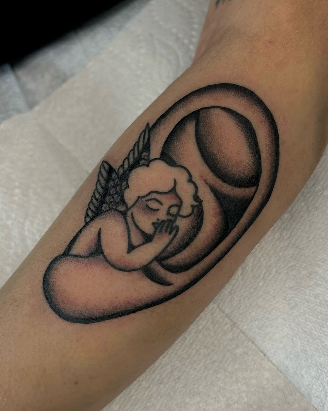 Tattoo by @hubert_serrano โ american_traditional, black_and_grey