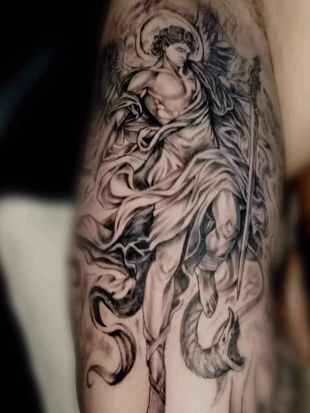 Tattoo by @ink_addiction_art — realism, black_and_grey