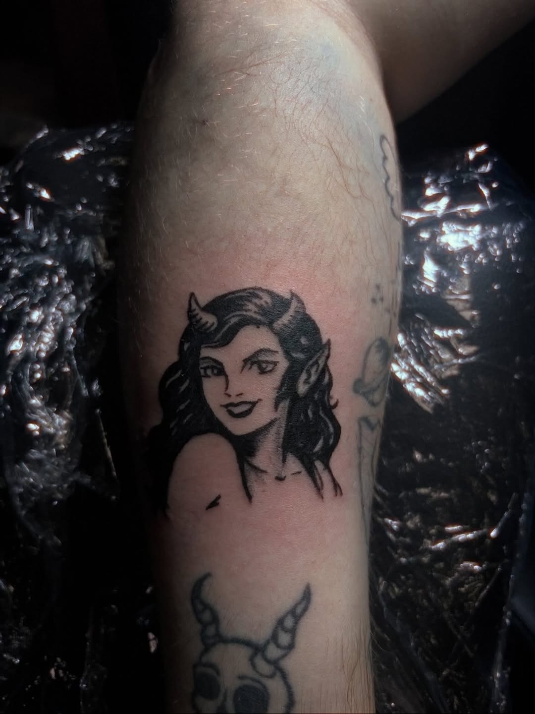 Tattoo by @noir__tattoos — black_and_grey, chicano
