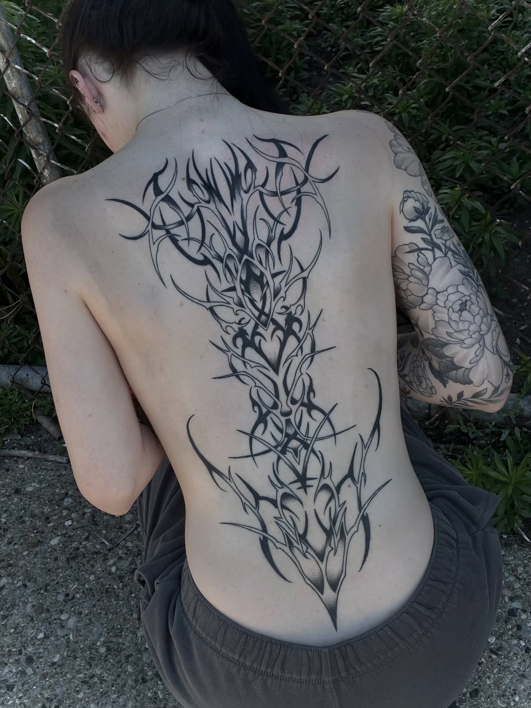 Tattoo by @fake.goth_ โ blackwork, ornamental