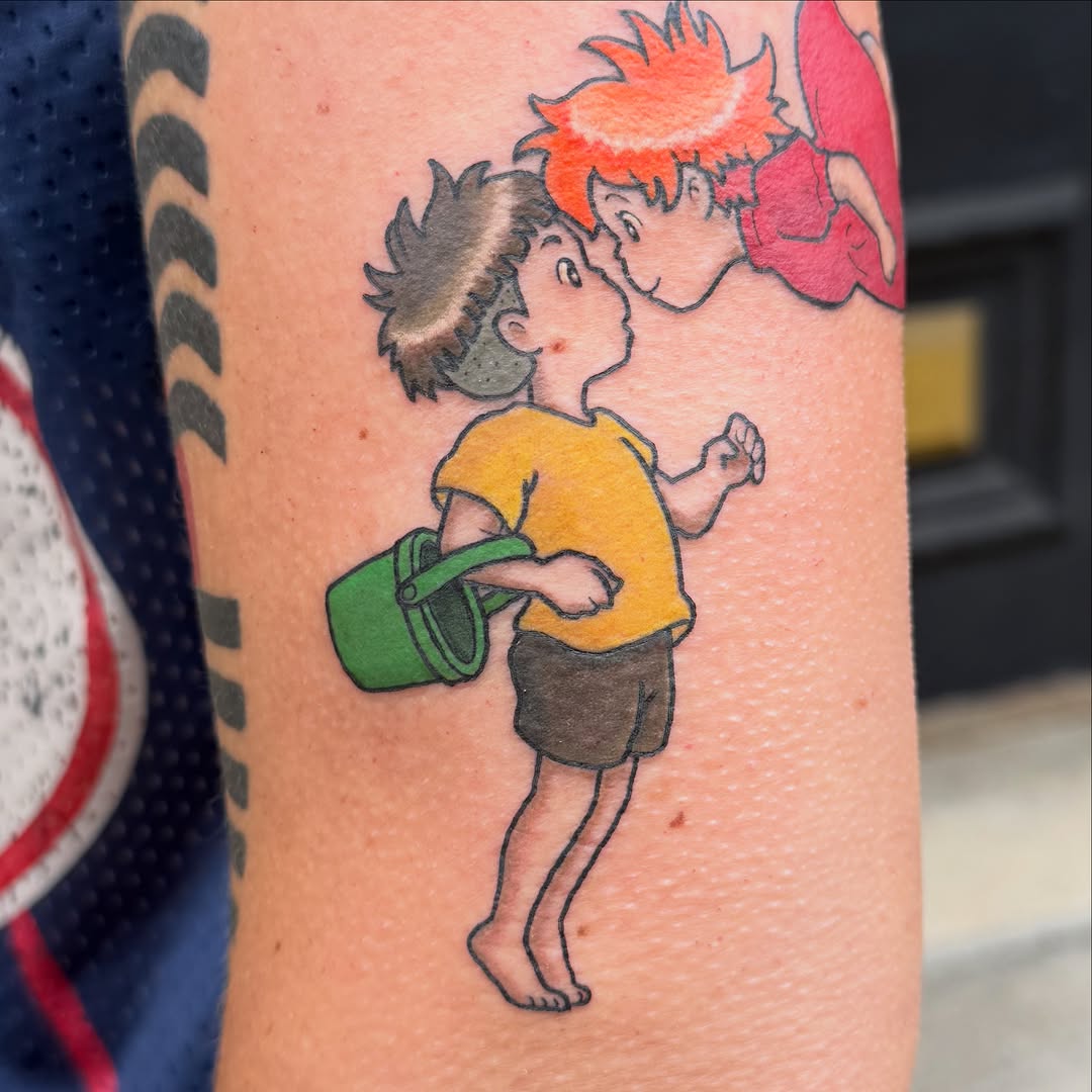 Tattoo by @lizglitztattoo — illustrative, anime
