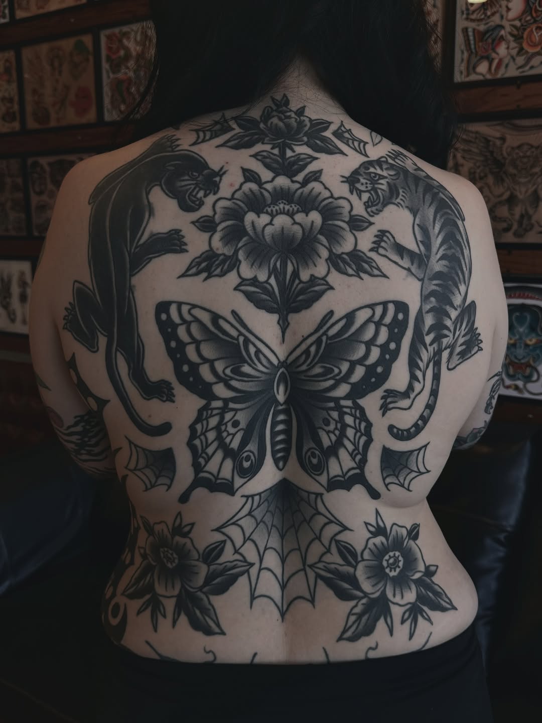 Tattoo by @sydneybeetattoos — american_traditional, black_and_grey
