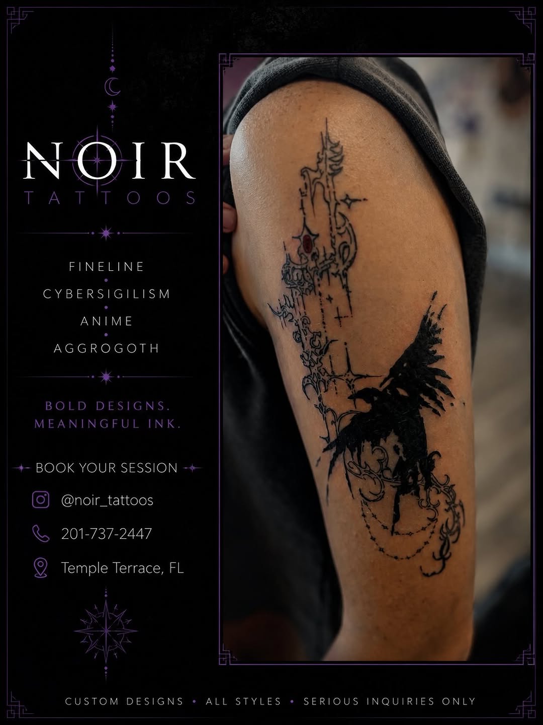 Tattoo by @noir__tattoos — fine_line, blackwork
