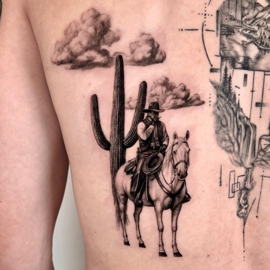 Tattoo by @long.tea_tattooer — black_and_grey