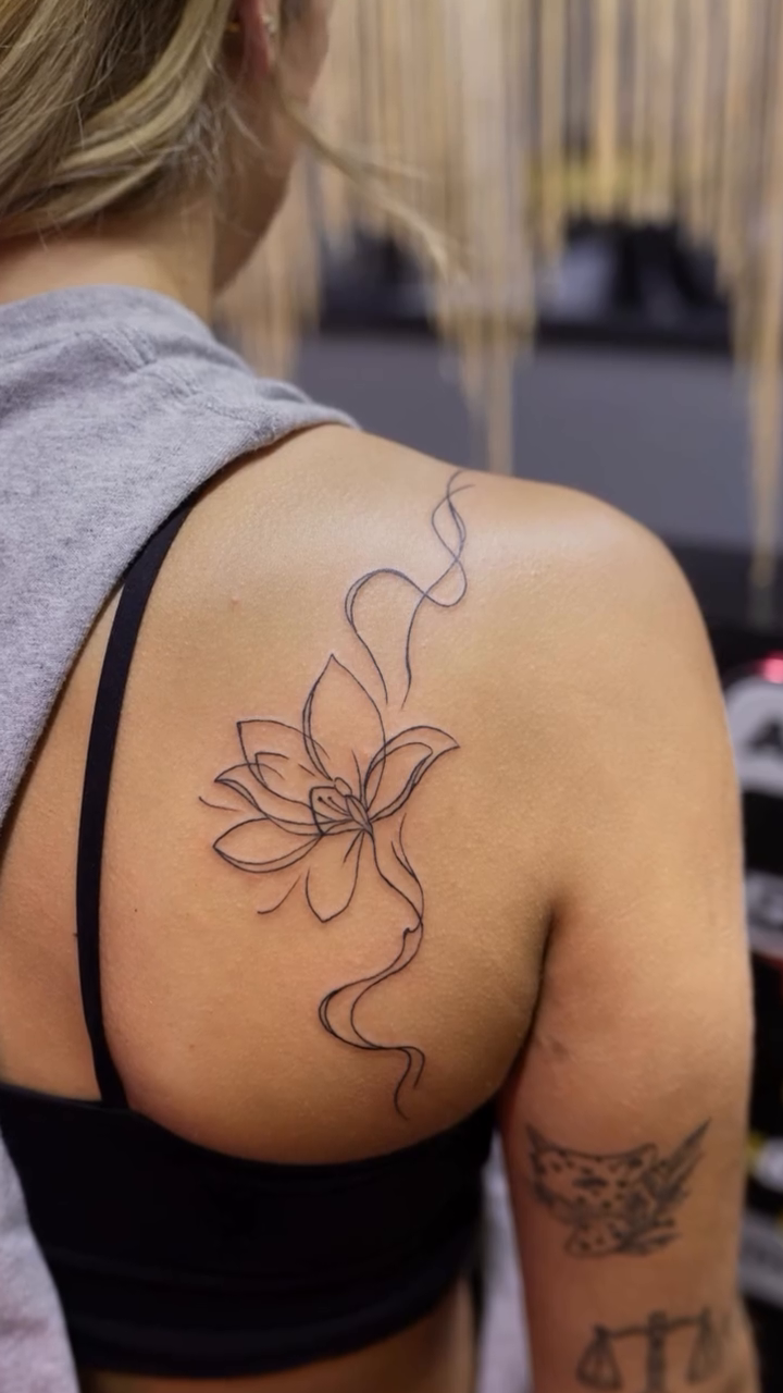Tattoo by @dirtdollink — fine_line