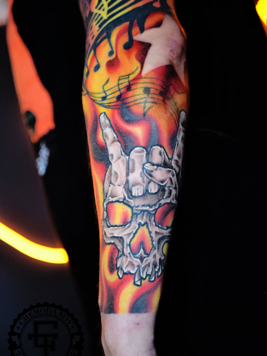 Tattoo by @chemodanov11 — realism, trash_polka