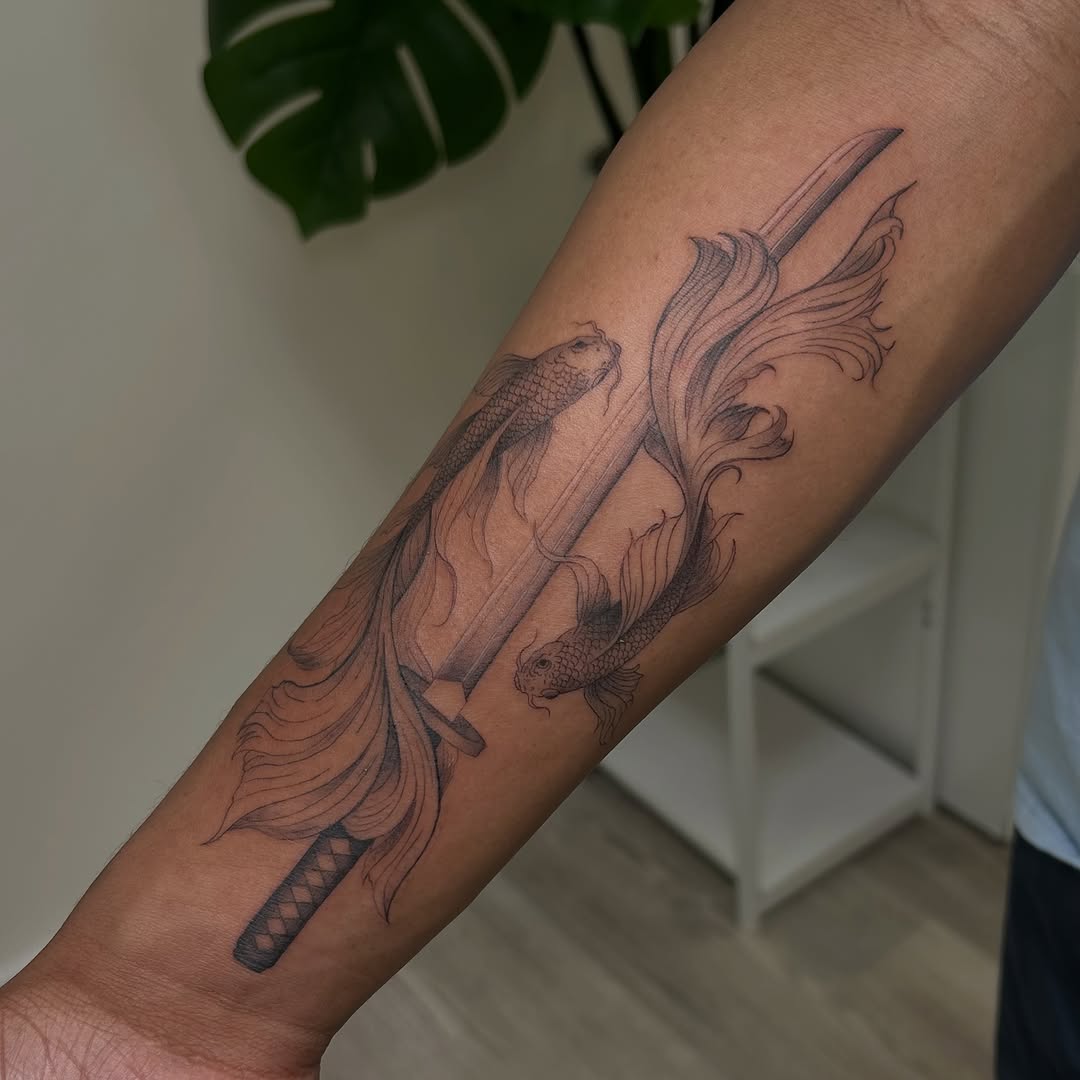 Tattoo by @inkwithd โ fine_line