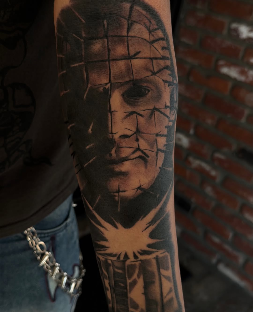 Tattoo by @the_horrordude — black_and_grey, realism